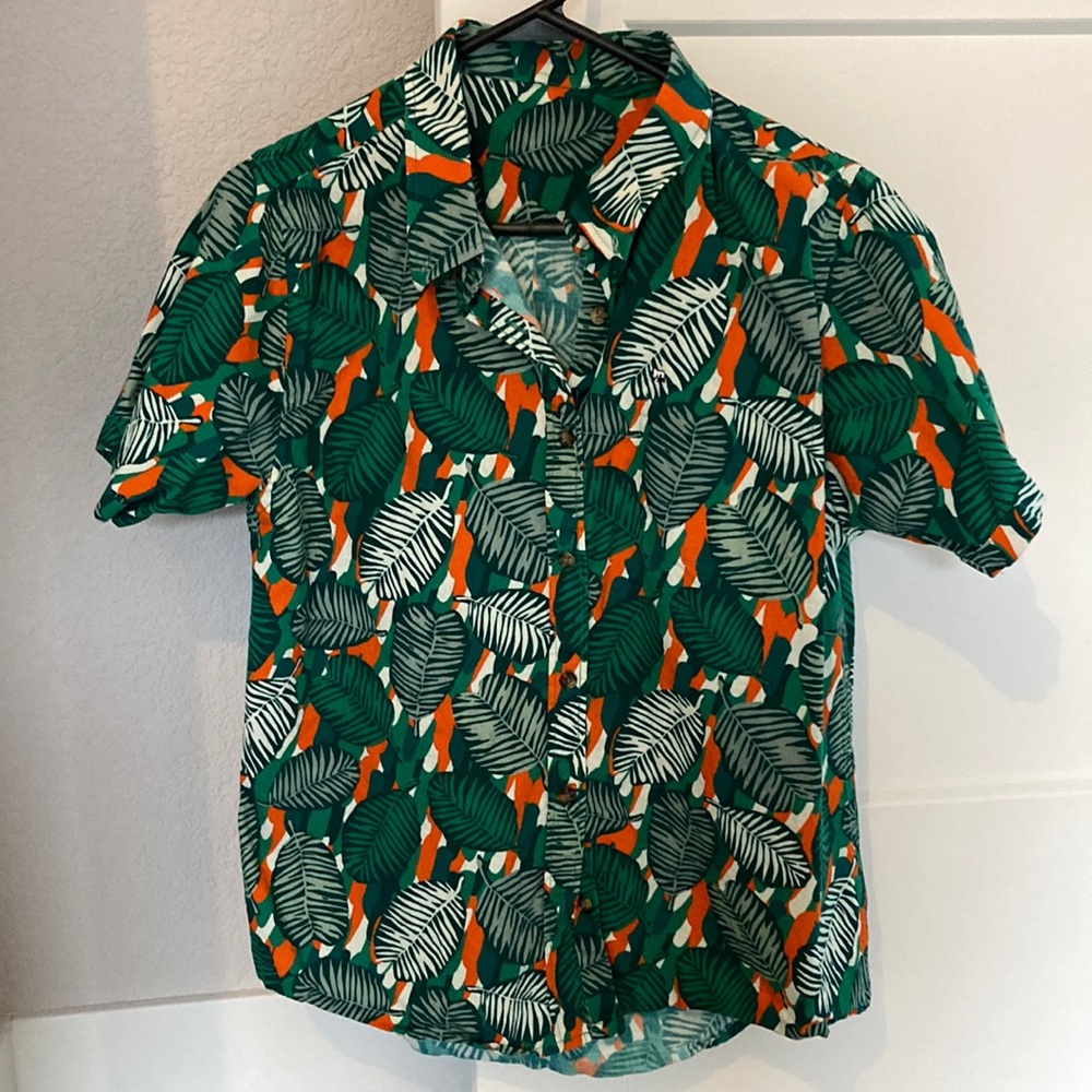 Peau de Loup PDL Artist Series Kelly Small Button Down Shirt Size 12